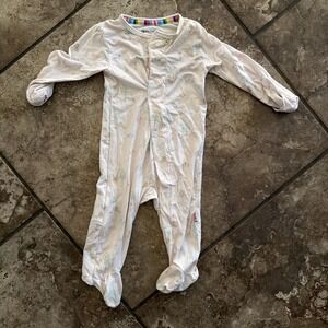 Magnetic Me Baby Girls 0-3 Months Mos 8-12# Footed Sleeper Pajamas Zoo Animals